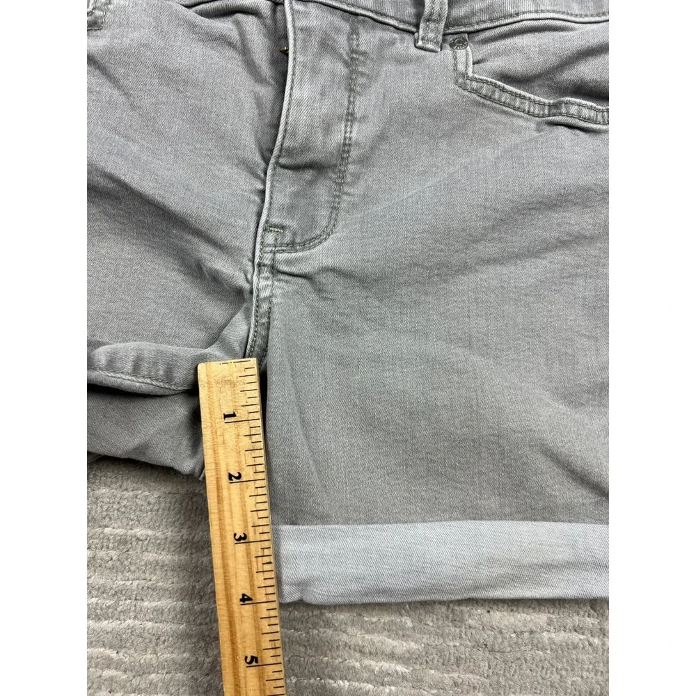 NYDJ Denim Shorts Womens 6 Grey‎ Lift Tuck Technology Cuffed Casual 5-Pocket